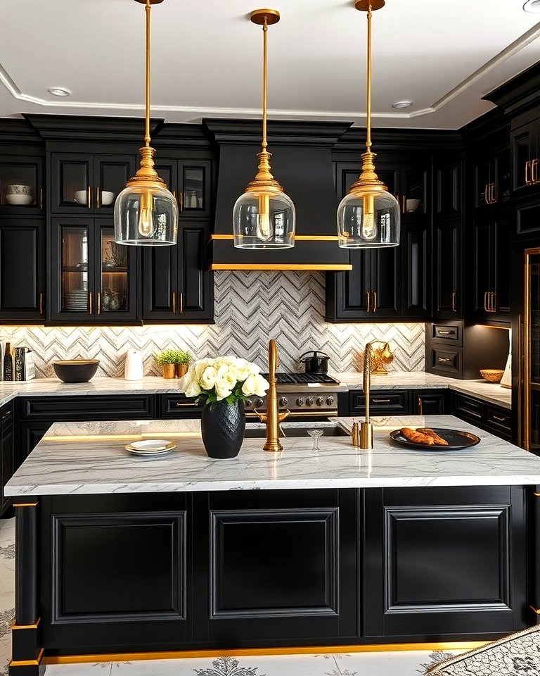25 Sleek Black Kitchen Island Ideas for a Modern Kitchen