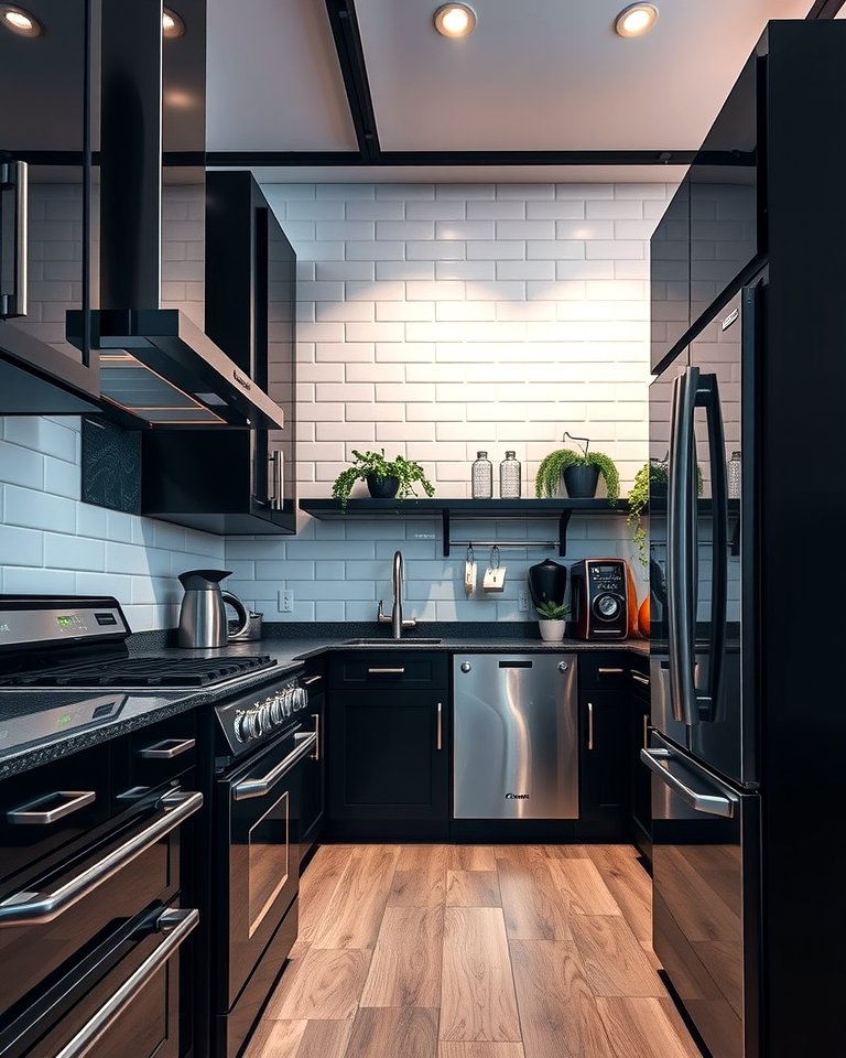 25 Kitchen With Black Appliances for a Sleek and Modern Look