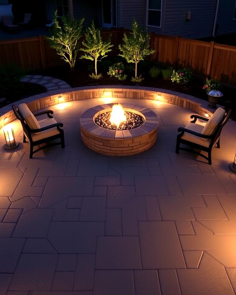 20 Stamped Concrete Patio With Fire Pit Ideas