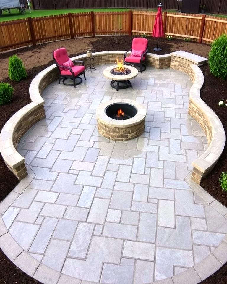 20 Stamped Concrete Patio With Fire Pit Ideas