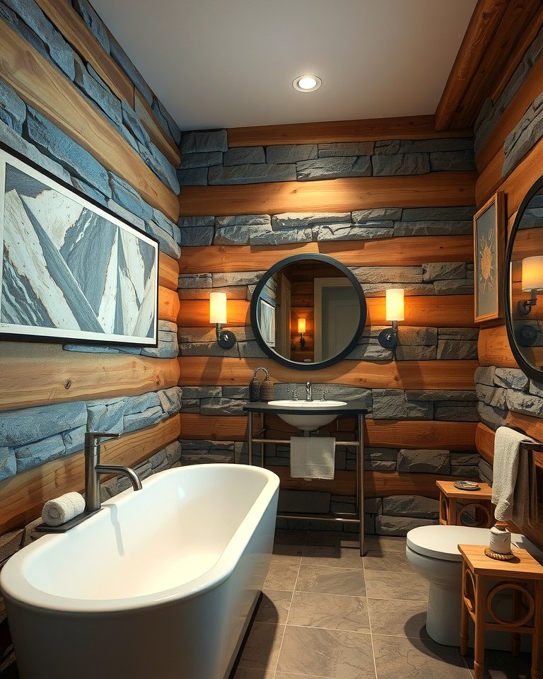 25 Log Cabin Bathroom Ideas for a Rustic and Relaxing Retreat