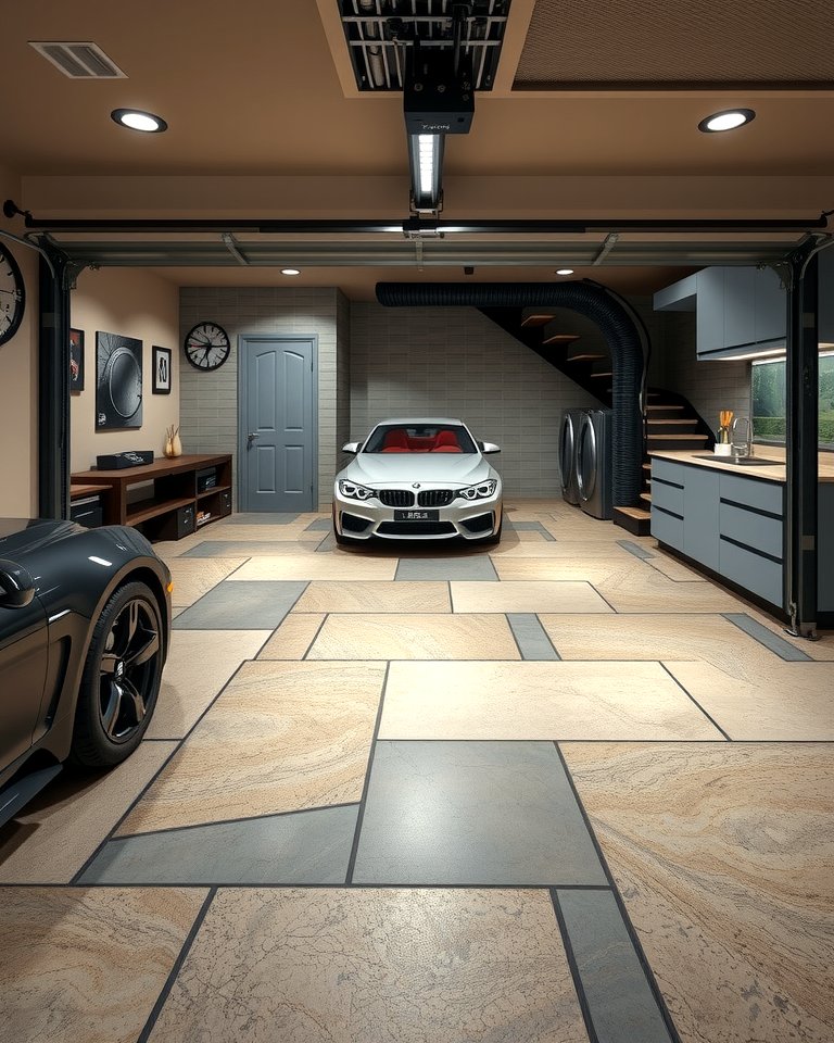 Illustration of Luxury Garage Flooring Ideas