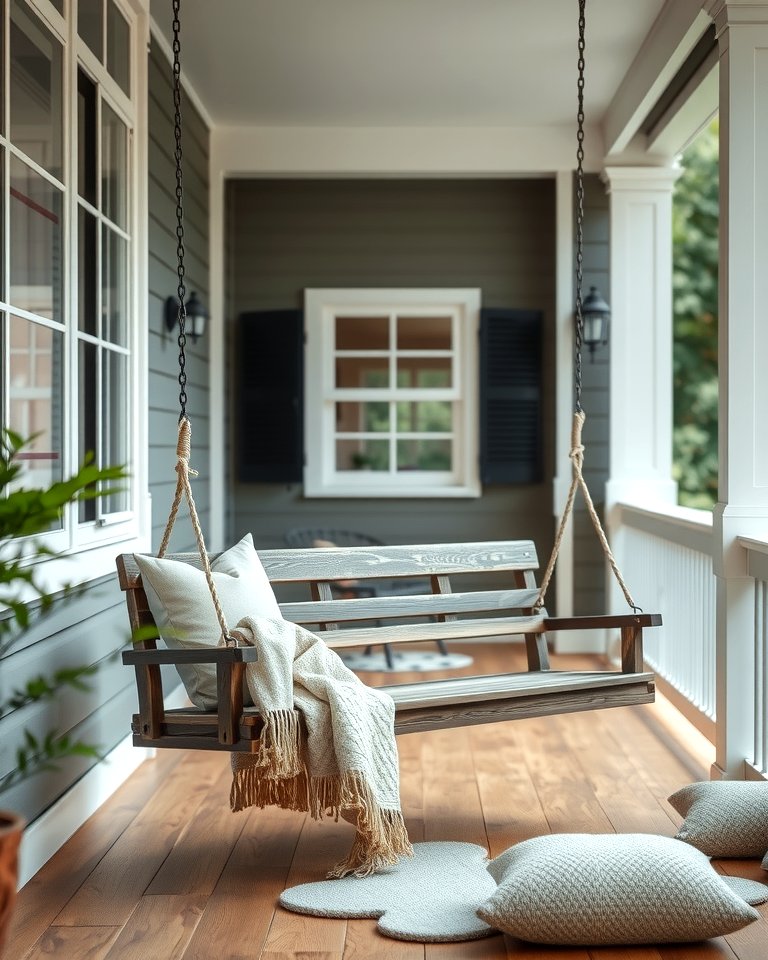 25 Front Porch Bench Ideas for a Welcoming Entrance