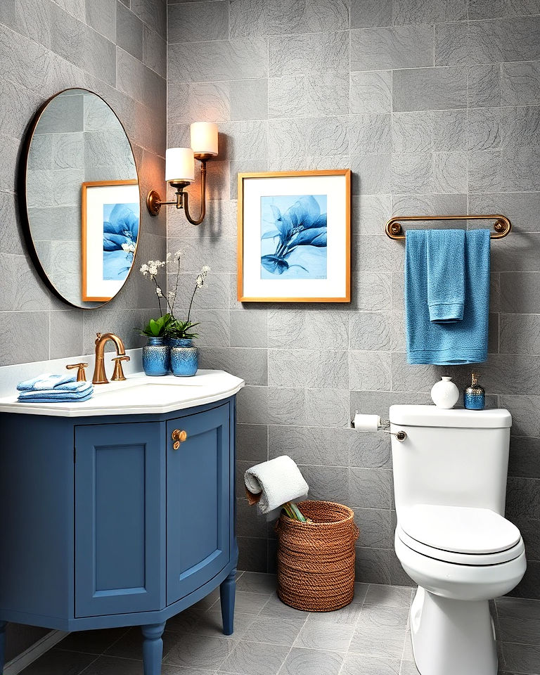 25 Blue and Gray Bathroom Ideas for a Modern Look
