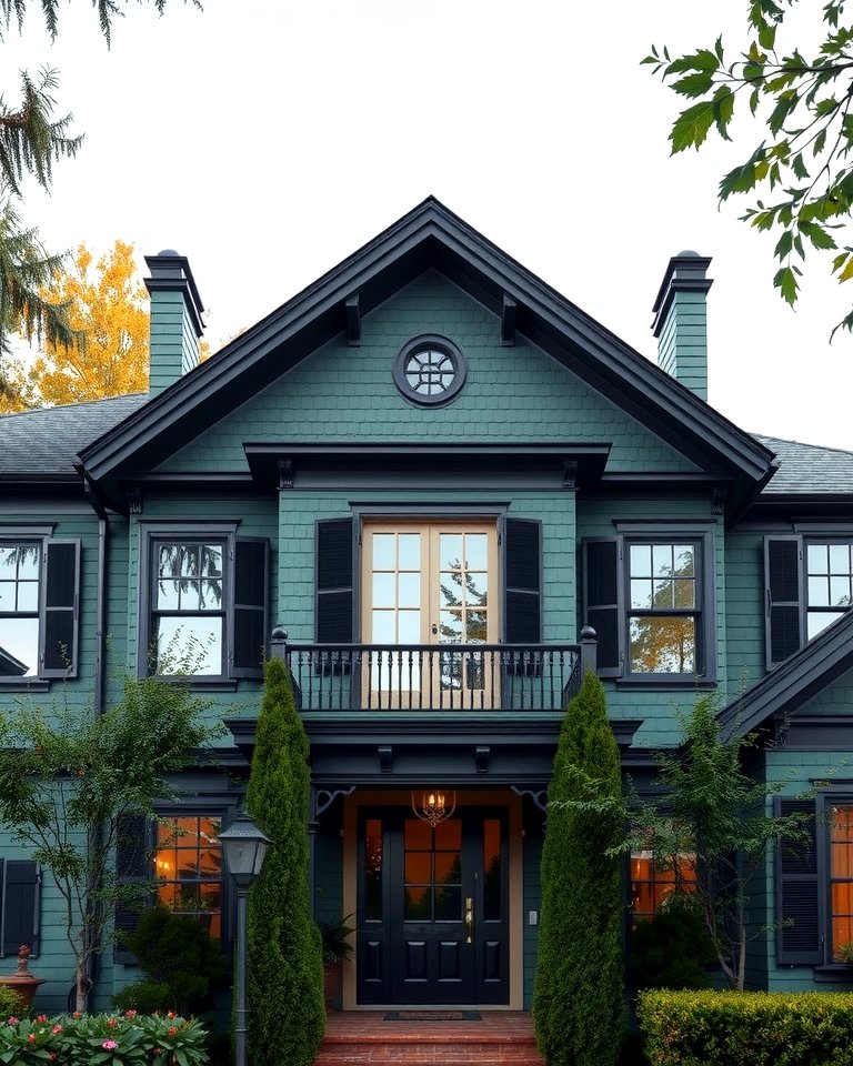 25 Forest Green House With Black Trim Ideas: Bold & Modern