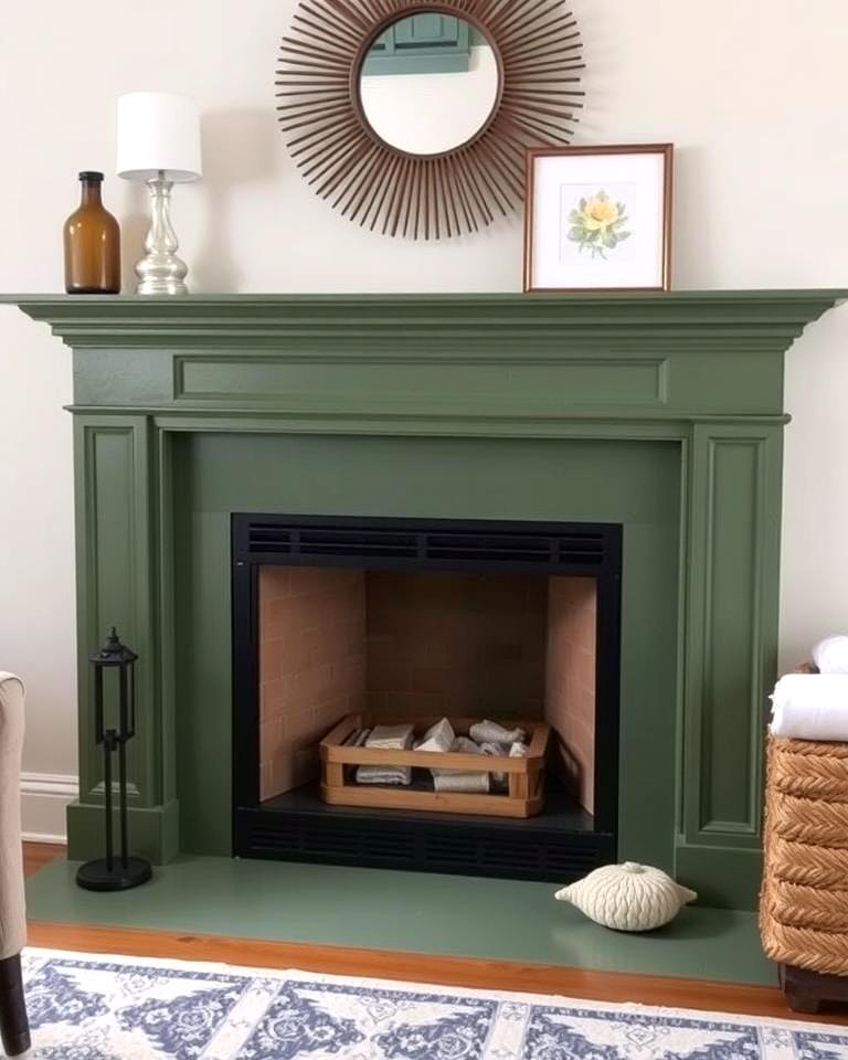 20 Sage Green Fireplace Ideas for a Calm Ambiance