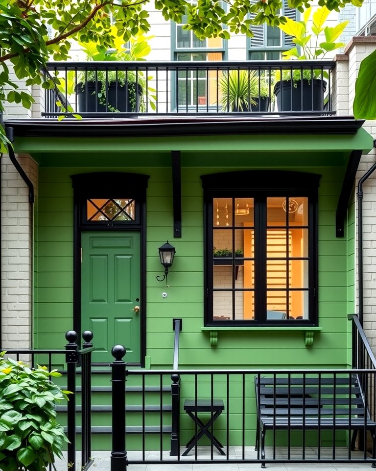 25 Green House Exterior With Black Trim Ideas