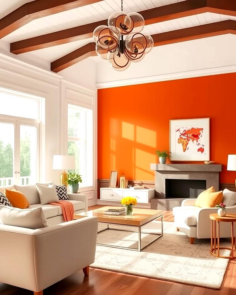 20 Orange Accent Wall Ideas to Brighten Your Space