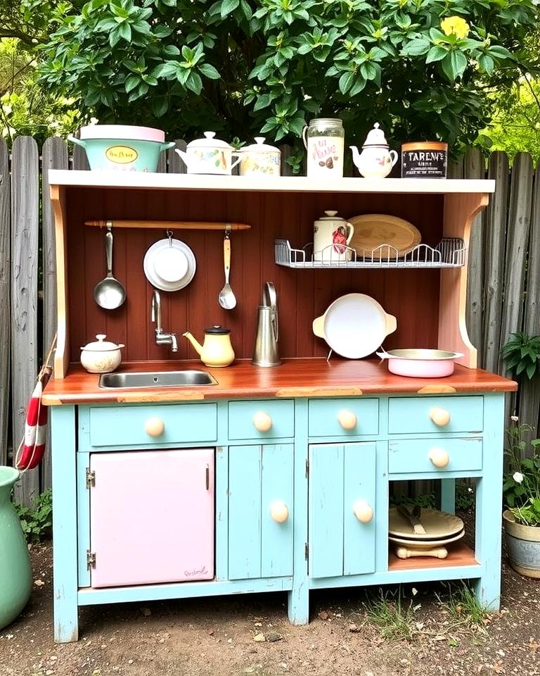 20 Mud Kitchen Ideas for Outdoor Fun with Kids