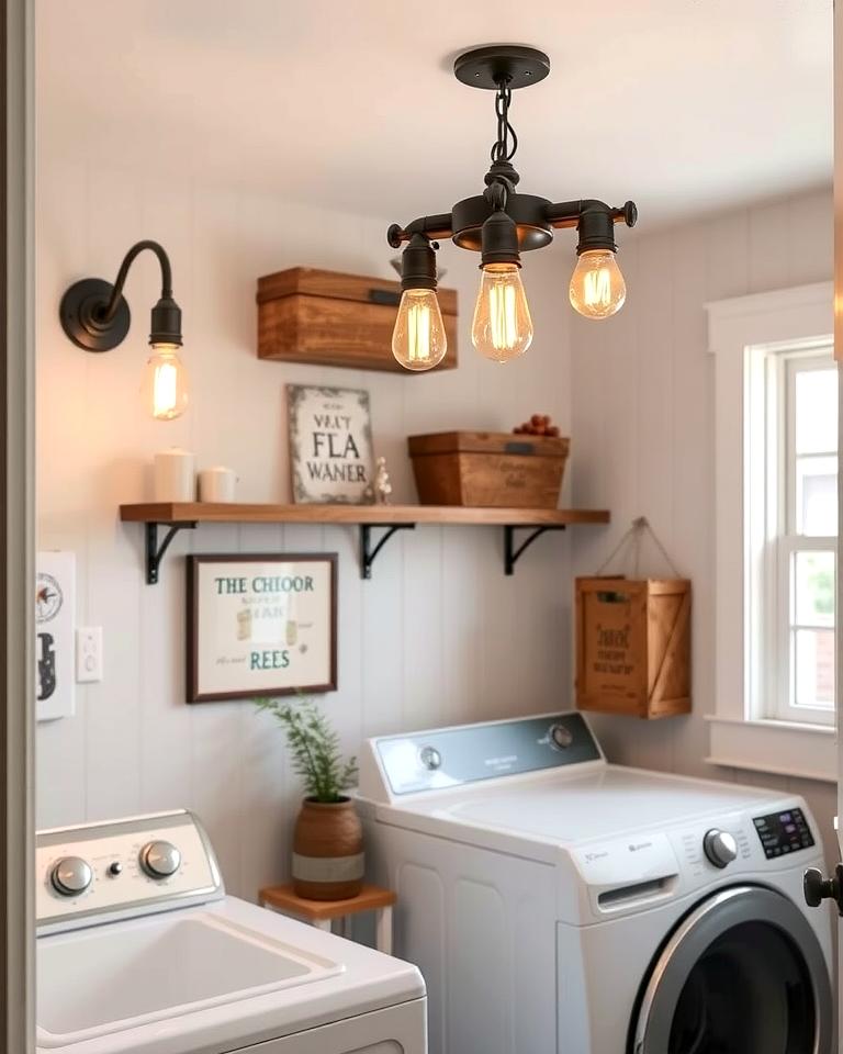 20 Laundry Room Lighting Ideas to Brighten Your Space