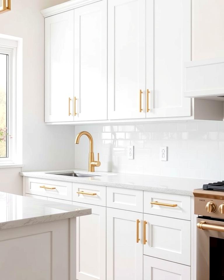 20 White Kitchen Cabinets With Gold Hardware Ideas