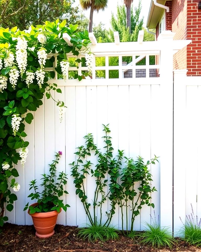 20 White Privacy Fence Ideas for a Classic Look