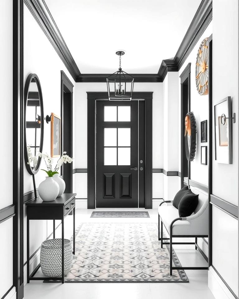 20 Black and White Entryway Design Ideas for a Chic Look