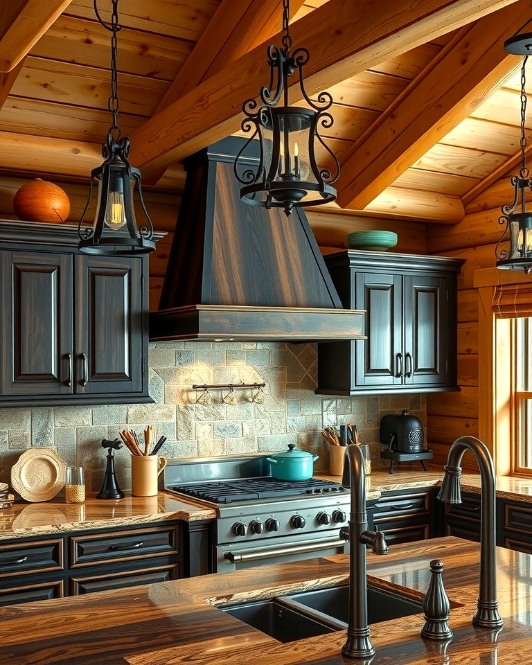 25 Log Cabin Kitchen Design Ideas for a Rustic Look