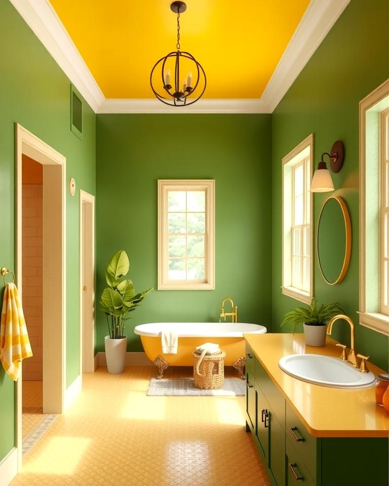 20 Yellow and Green Bathroom Ideas for a Fresh Look