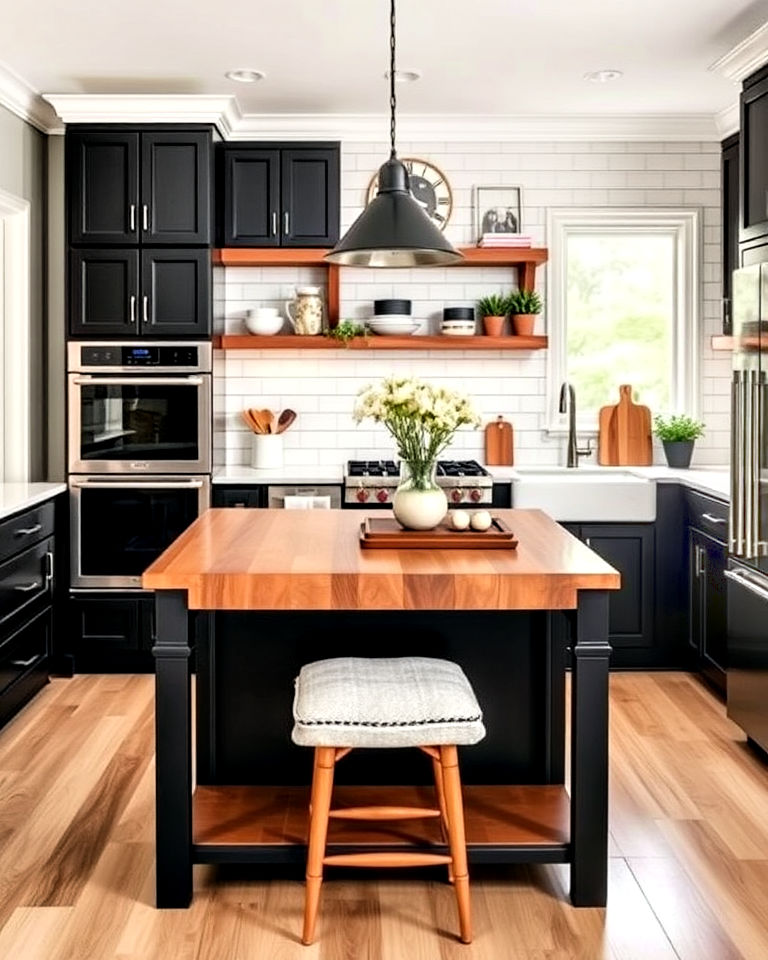 20 Black Kitchen Cabinets With White Countertops Ideas