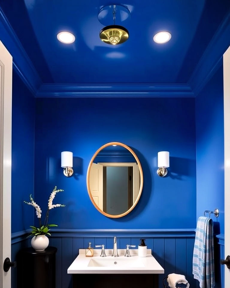 20 Blue Powder Room Ideas: Small Space, Big Style