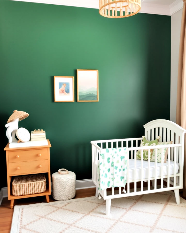 20 Dark Green Nursery Ideas for a Calming Space