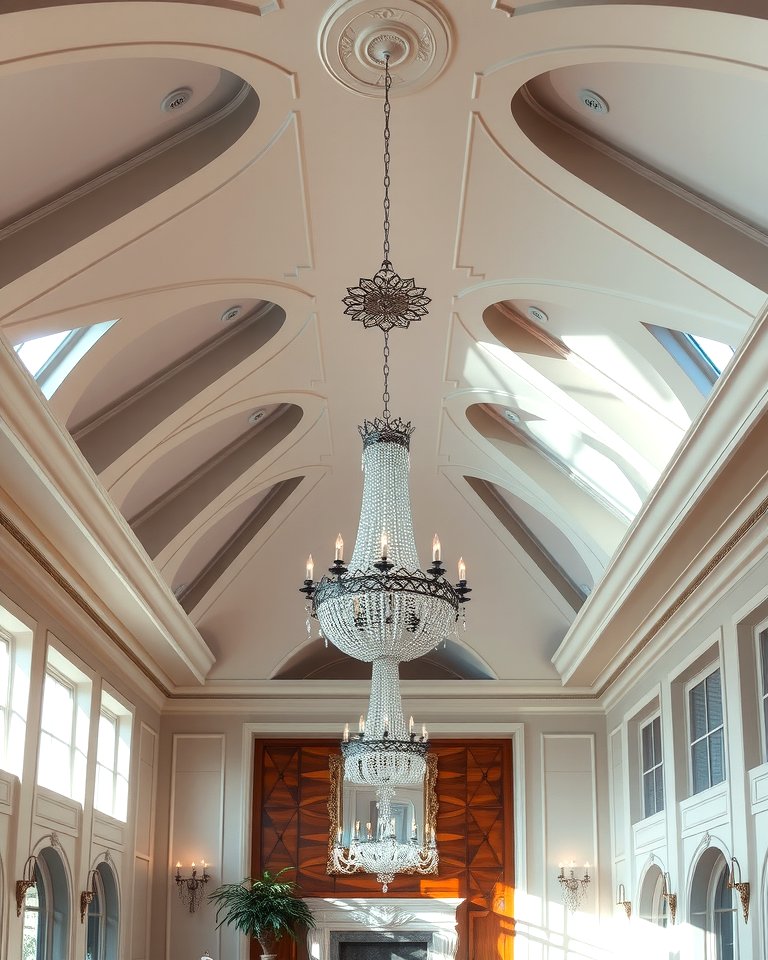 25 Stunning Living Room Vaulted Ceiling Design Ideas