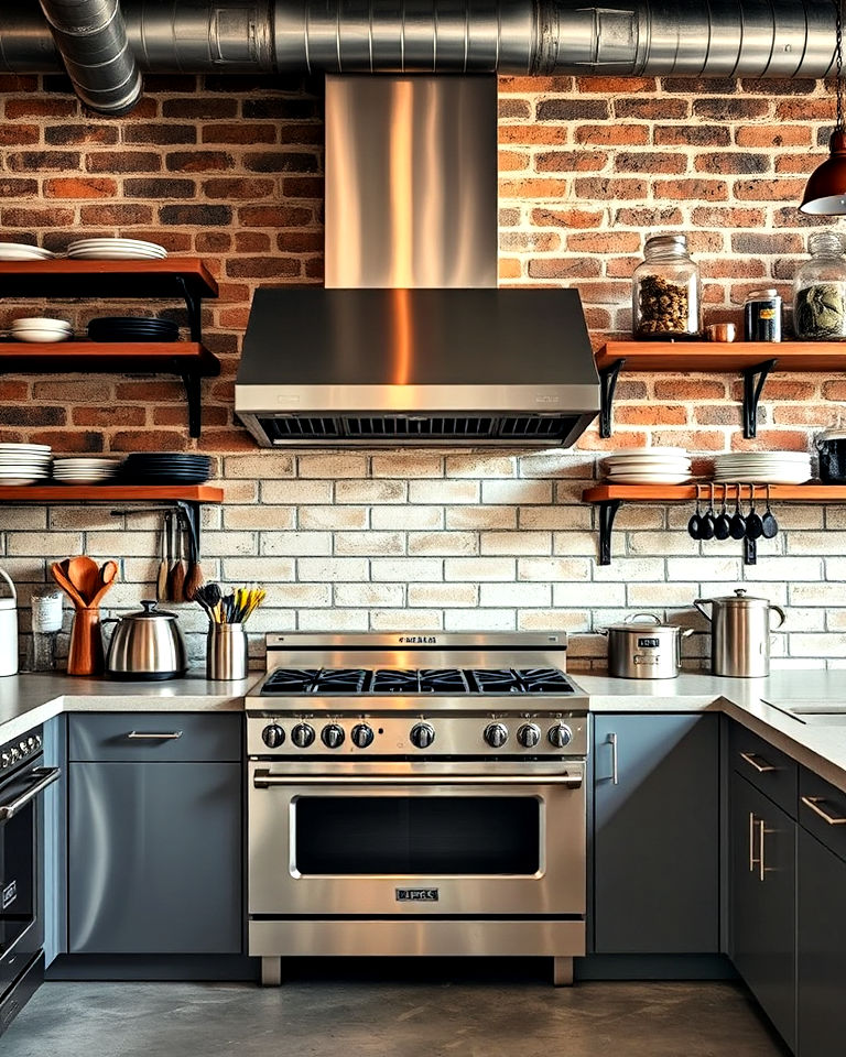 Beautiful view of Compact Luxury Kitchen With Stainless Steel Appliances