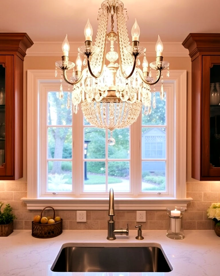 Picture of 20 Kitchen Sink Lighting Ideas for a Brighter Space
