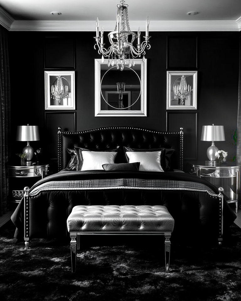 20 Black and Silver Bedroom Ideas for a Sleek Aesthetic