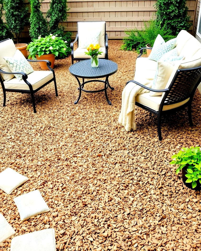 20 Mulch Patio Ideas for a Low-Maintenance Outdoor Space