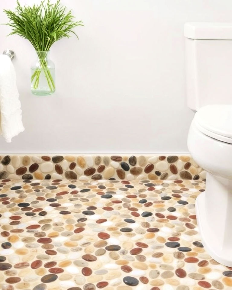 20 Pebble Tile Bathroom Ideas for a Natural Look