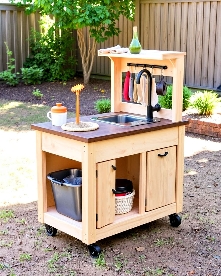 20 Mud Kitchen Ideas for Outdoor Fun with Kids