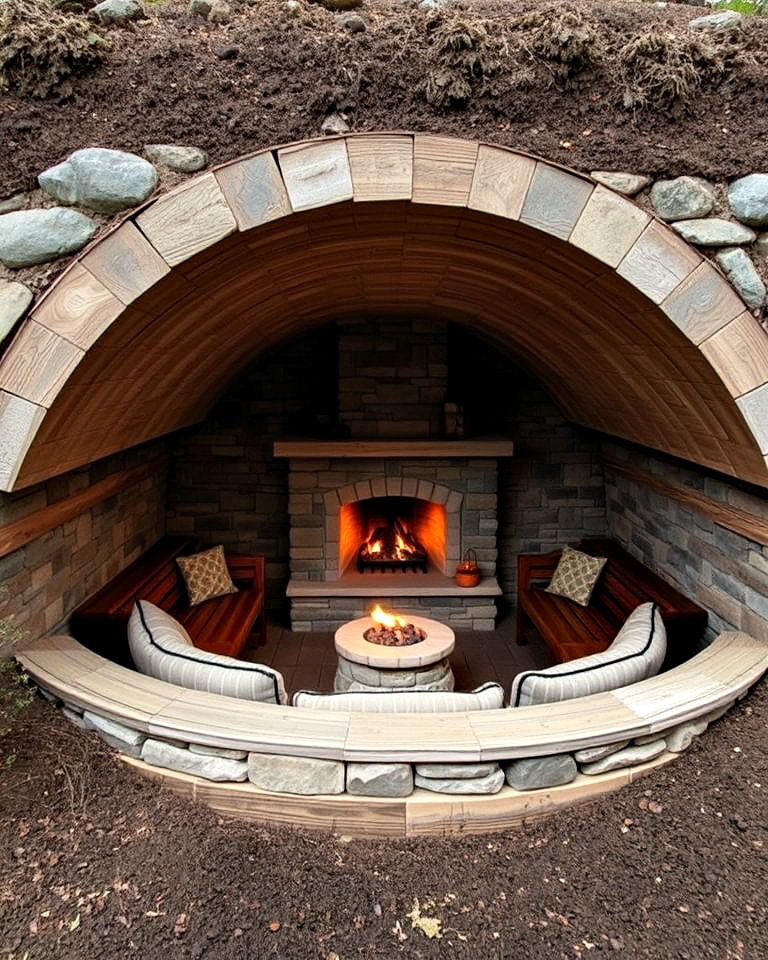 20 Rustic Outdoor Fireplace Ideas for Cozy Evenings