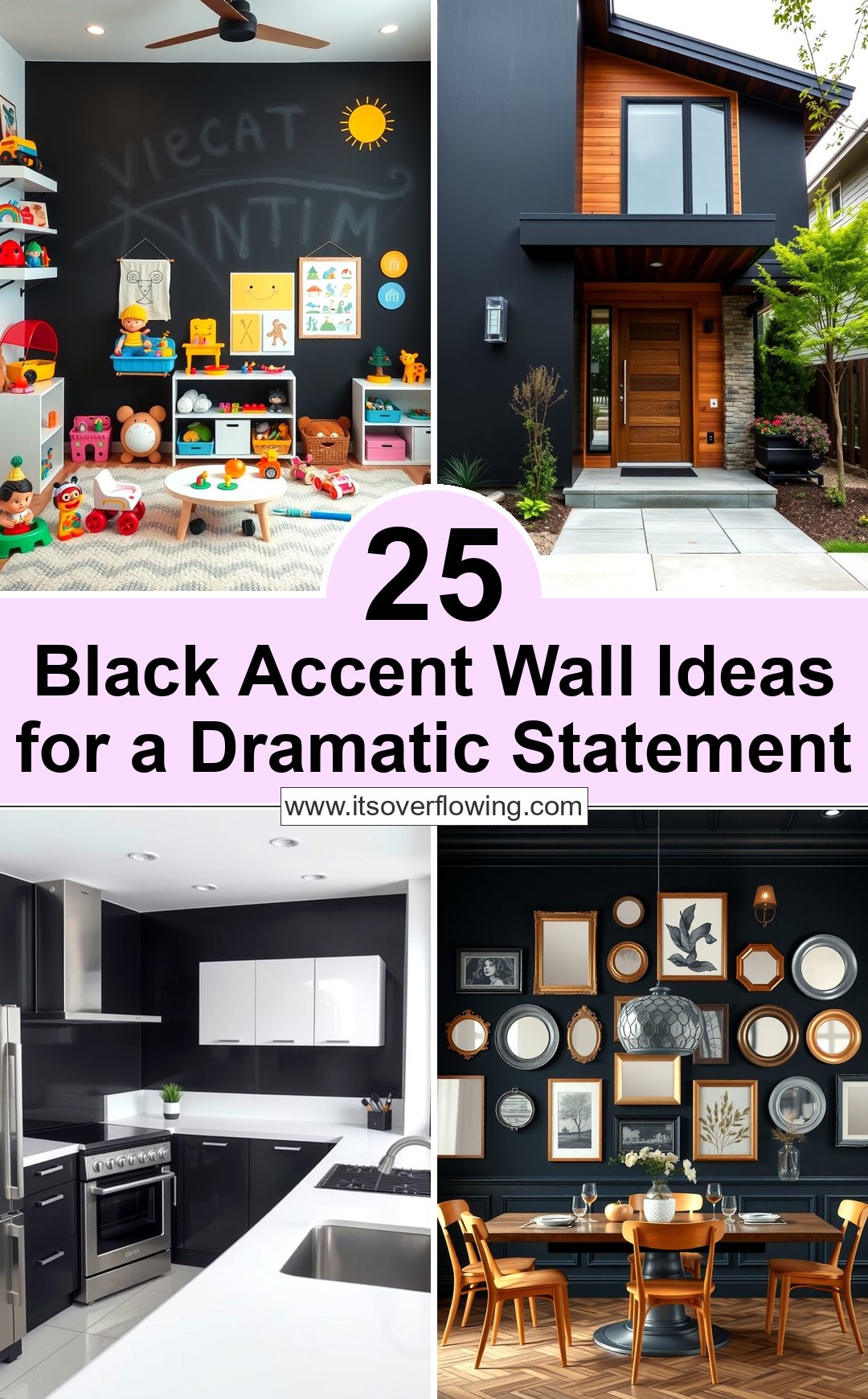 25 Black Accent Wall Ideas for a Dramatic Statement