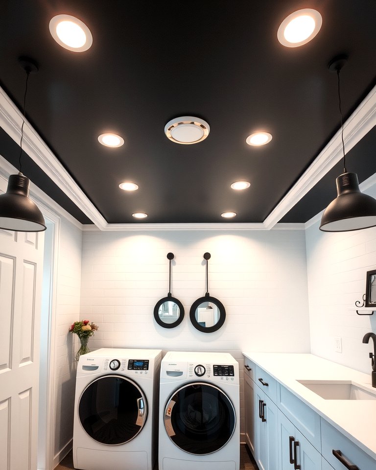 30 Stylish Black Laundry Room Ideas for a Modern Utility Space