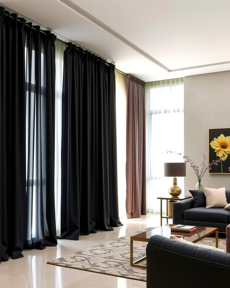 30 Bold Black Living Room Designs for Dramatic Modern Spaces