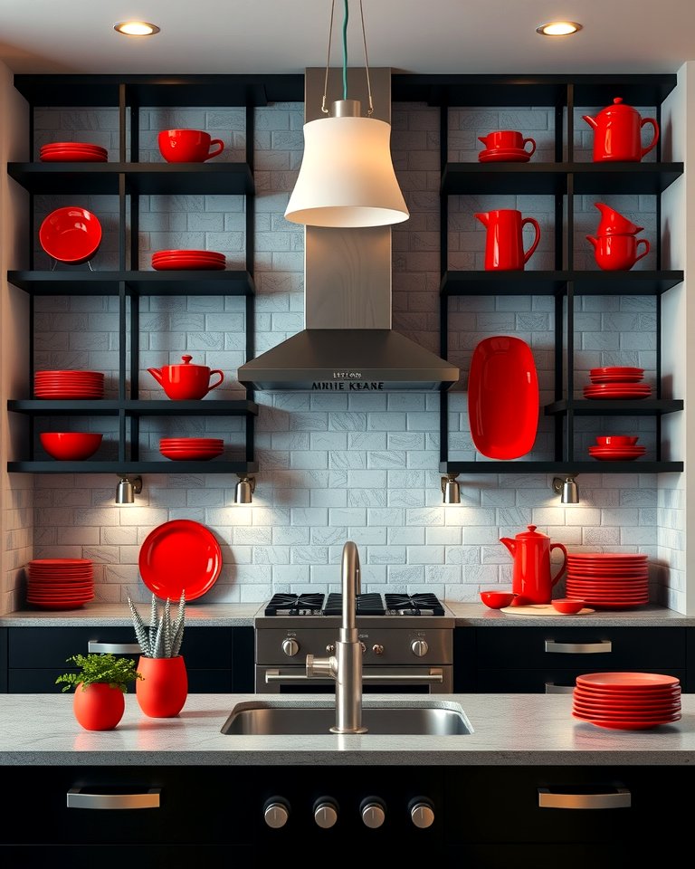 25 Red and Black Kitchen Ideas for a Bold Look
