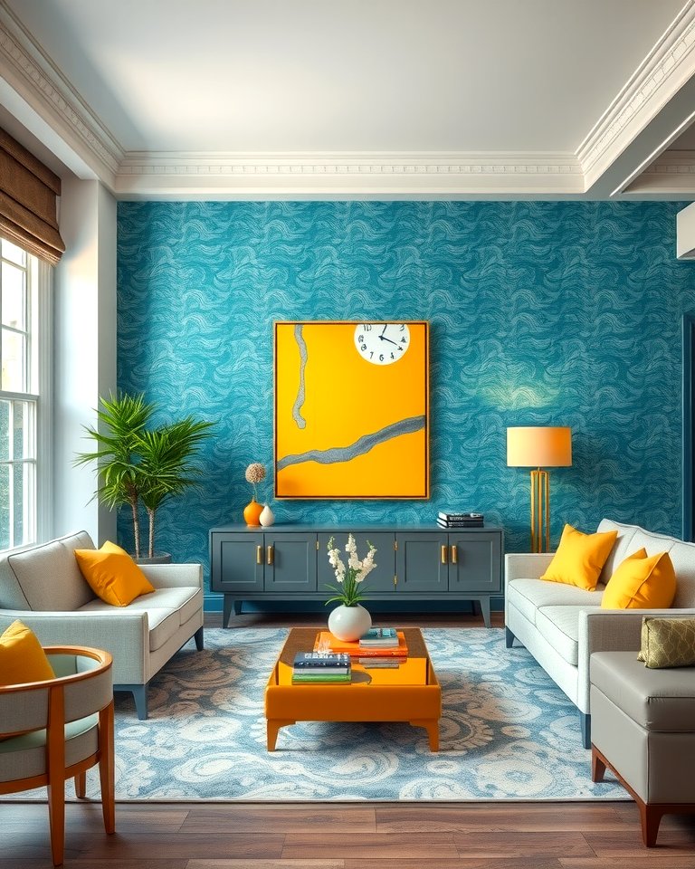 25 Yellow and Blue Living Room Ideas for a Fresh Look
