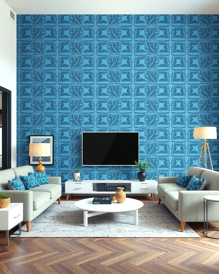 30 Soothing Blue & Grey Living Room Designs for Relaxing Spaces