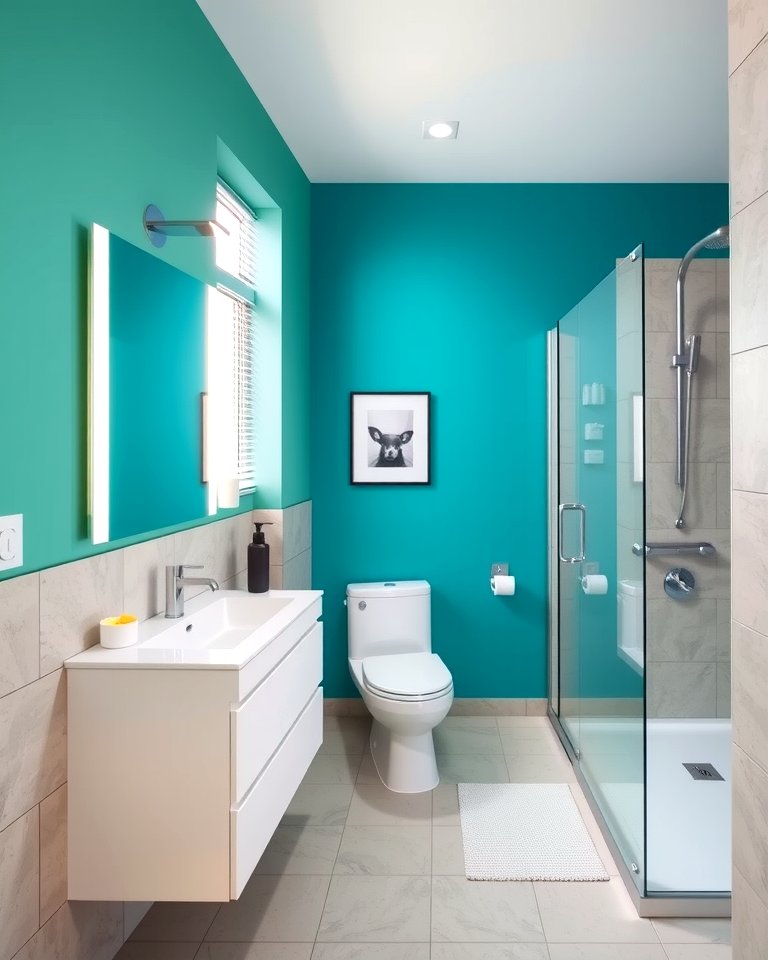 30 Bold Colorful Bathroom Designs to Energize Your Morning Routine