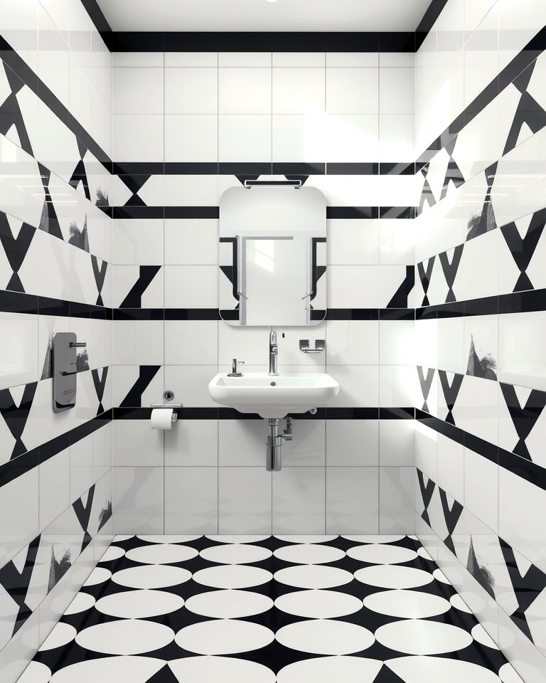30 Powder Room Floor Tile Ideas for Elegant Small Spaces