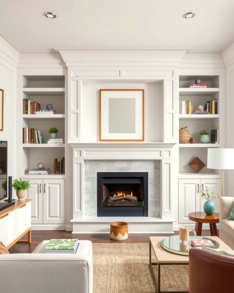 Curated visual reference: Scandinavian Home Storage For Small Living Rooms Reference: 25 Small Living Room Fireplace Ideas For Cozy Homes