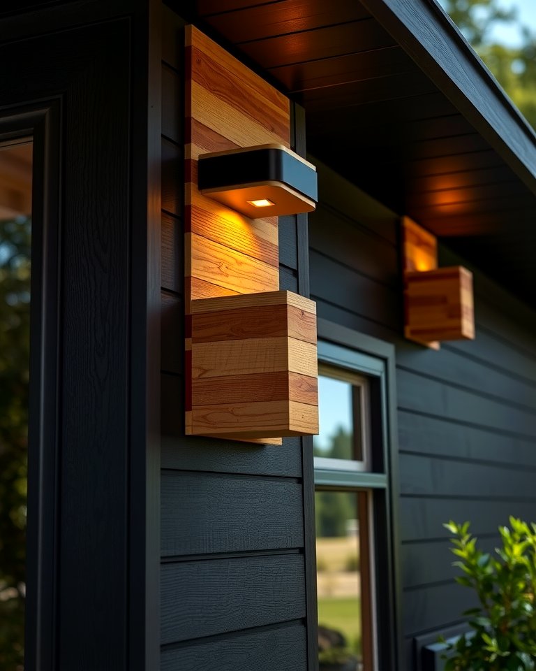 Image showcasing 30 Modern Black Houses with Cedar Accents for Striker Exteriors