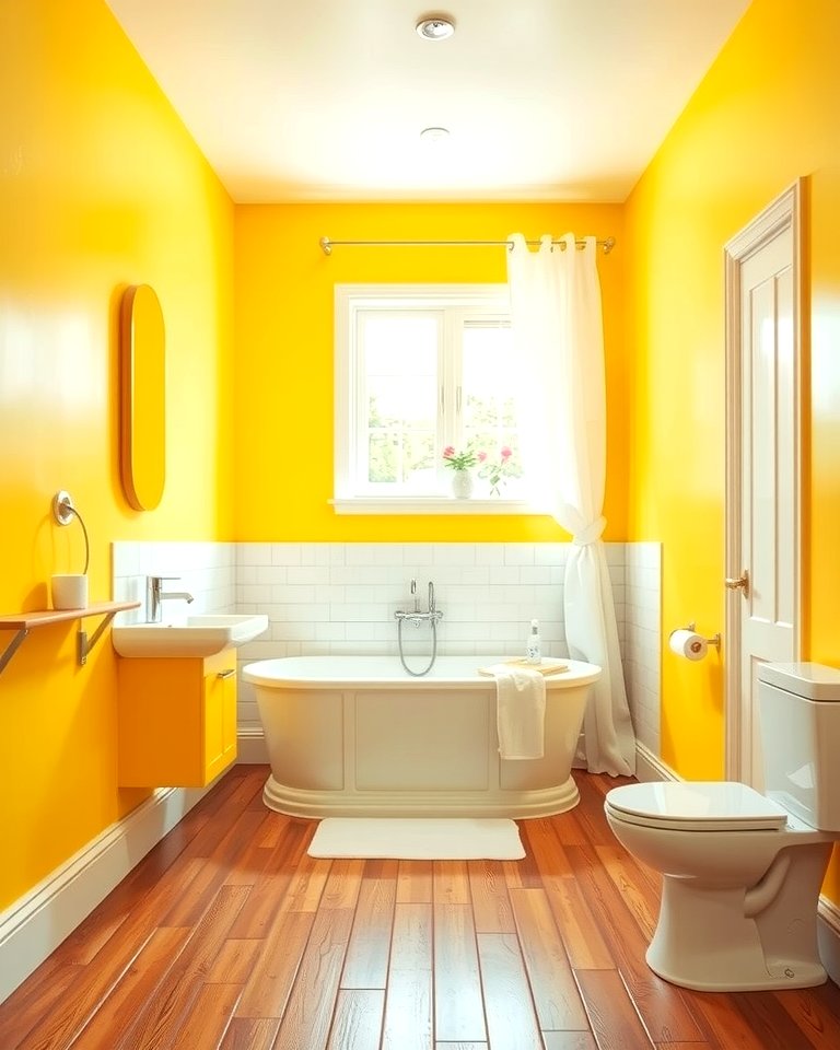 30 Cheerful Yellow Bathroom Decor Ideas for 2024