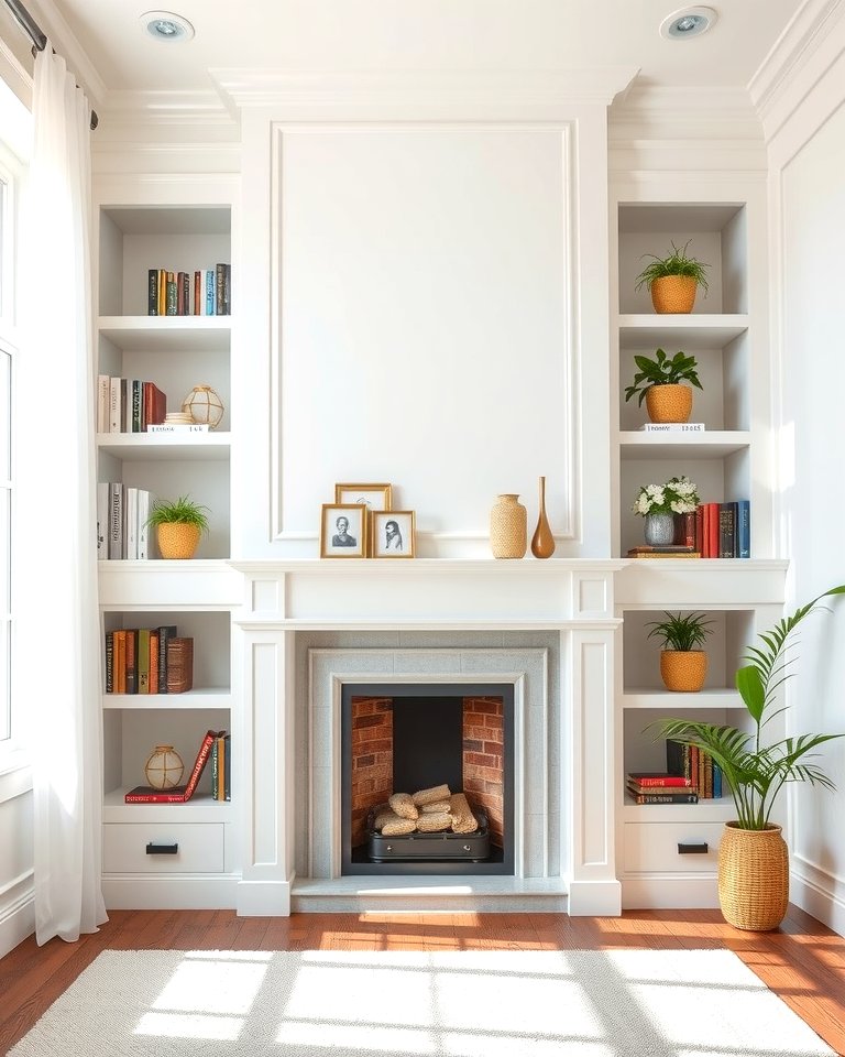 30 Fireplace with Bookshelves Ideas for Cozy Literary Nooks