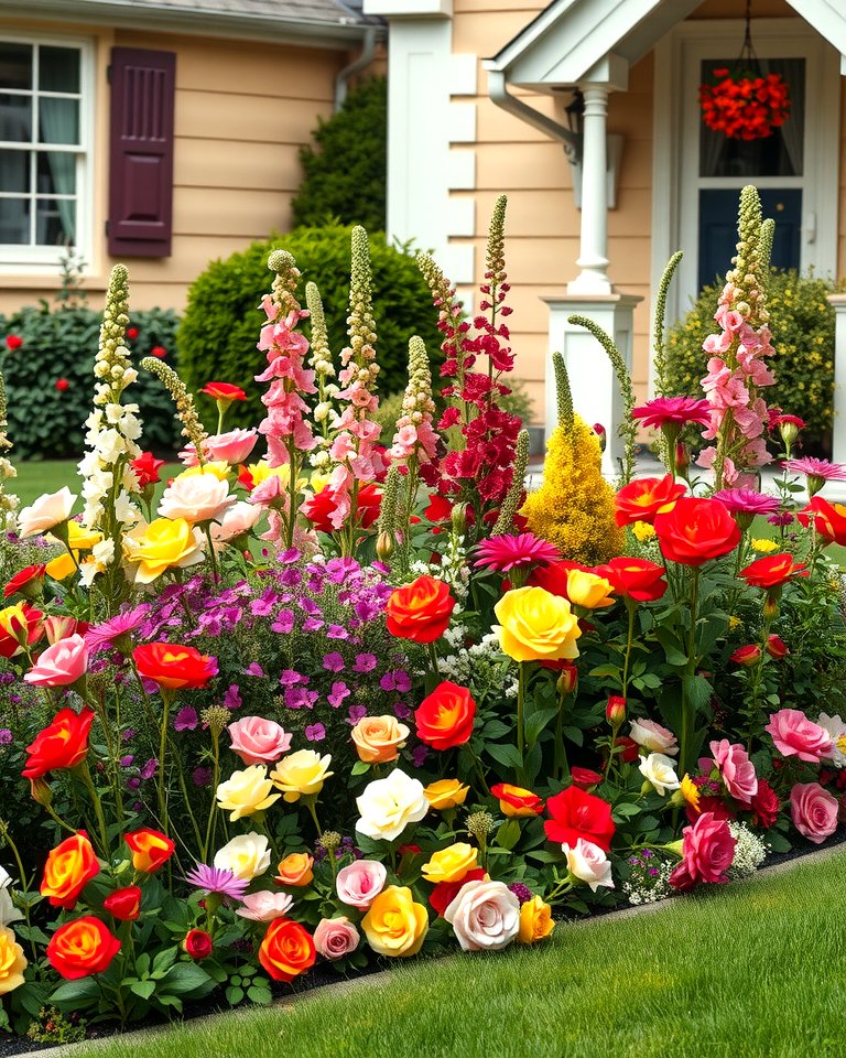 30 Front Yard Flower Bed Ideas for Curb Appeal Boost