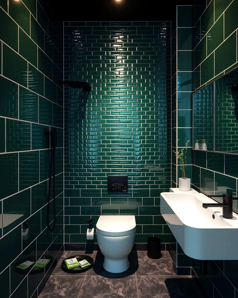 30 Green Tile Bathroom Inspiration Ideas for Bold Spaces