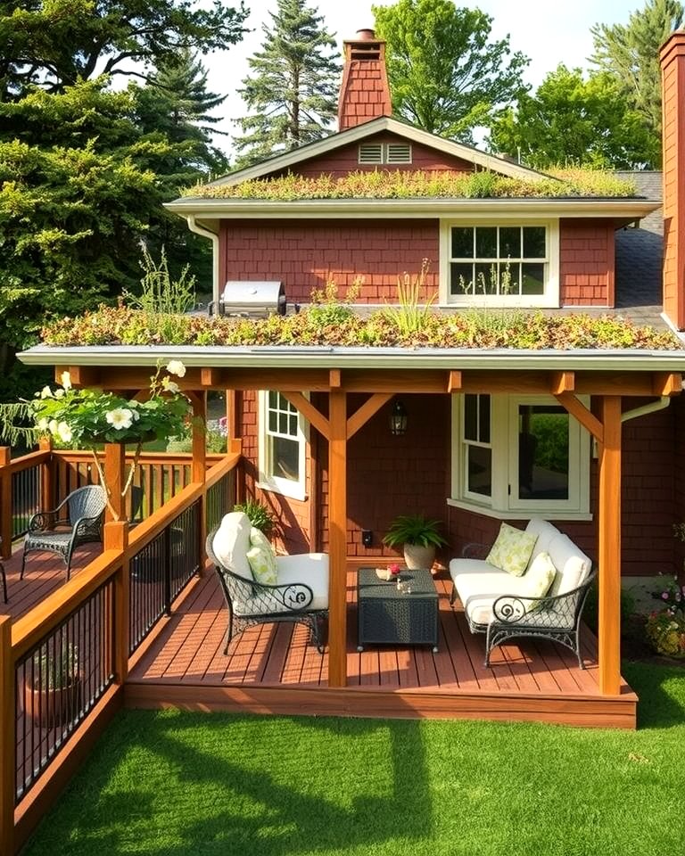 30 Partially Covered Deck Ideas for Flexible Outdoor Living