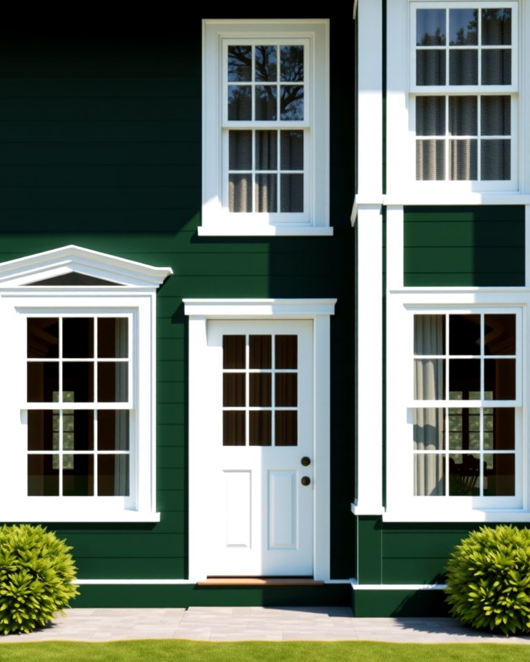 30 Stunning Dark Green Exterior House Designs for Curb Appeal