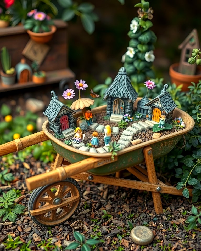 25 Old Wheelbarrow Ideas for Unique and Creative Garden Decor