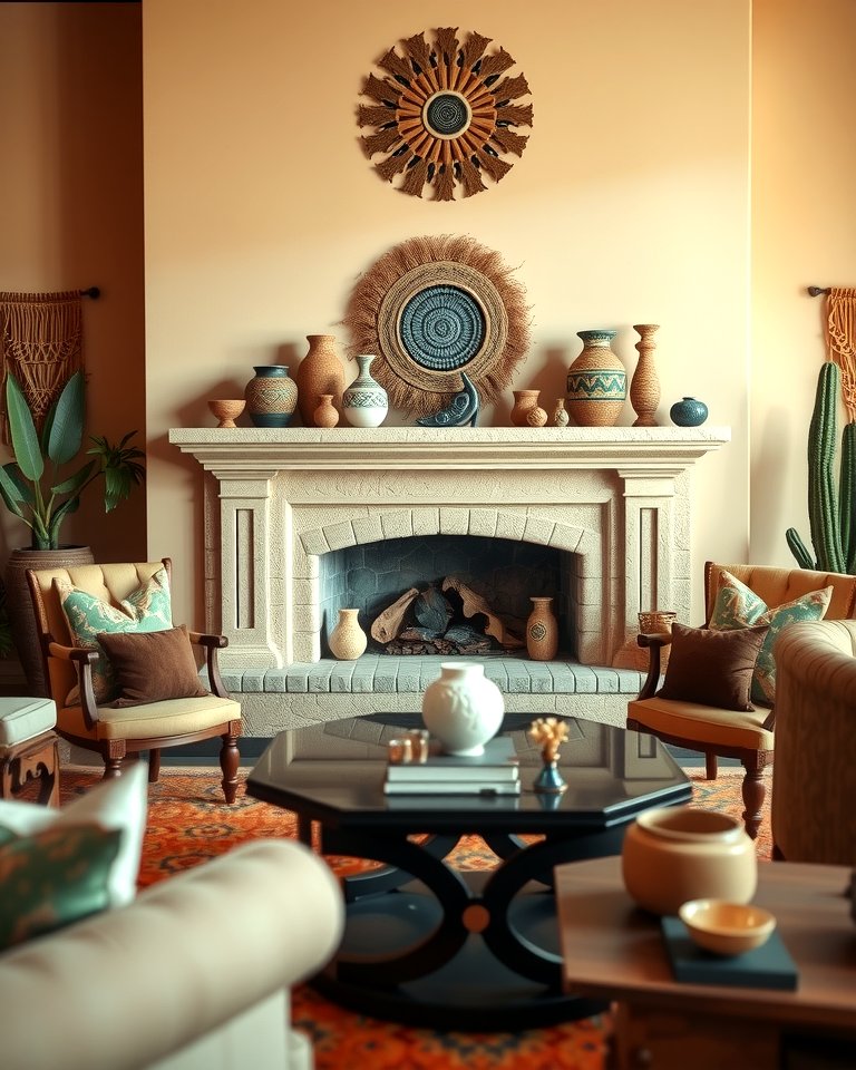 30 Warm Southwestern Living Room Decor Concepts