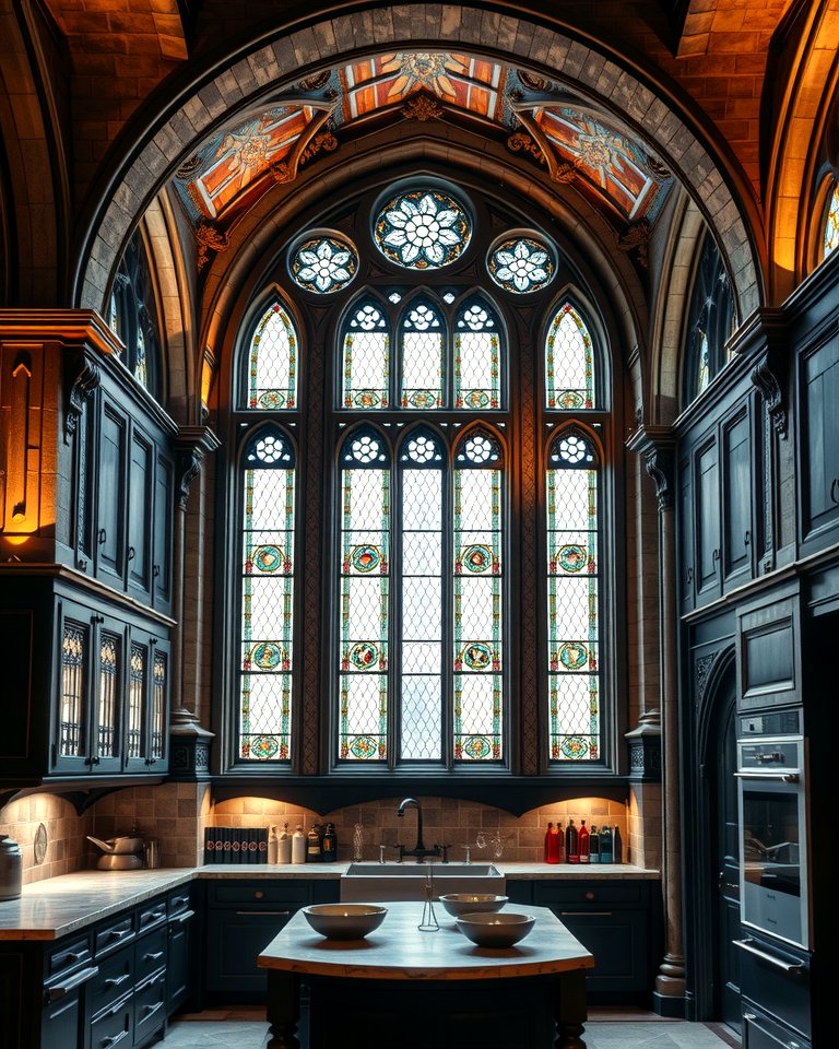 30 Gothic Kitchen Ideas for Dramatic Dark Aesthetic Spaces