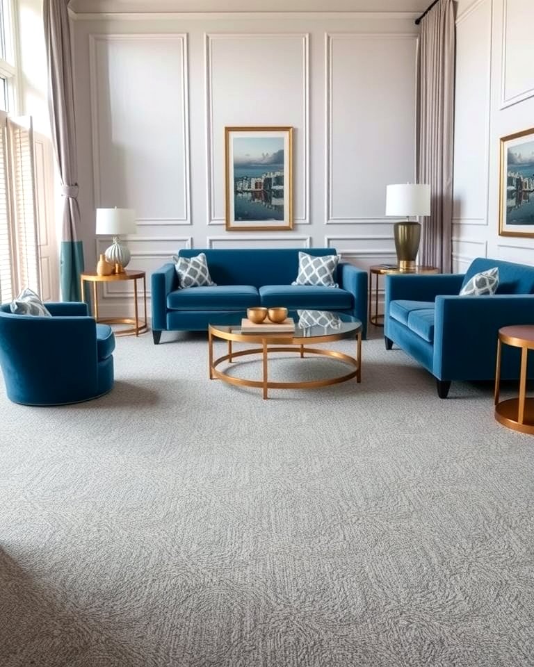 30 Soothing Blue & Grey Living Room Designs for Relaxing Spaces